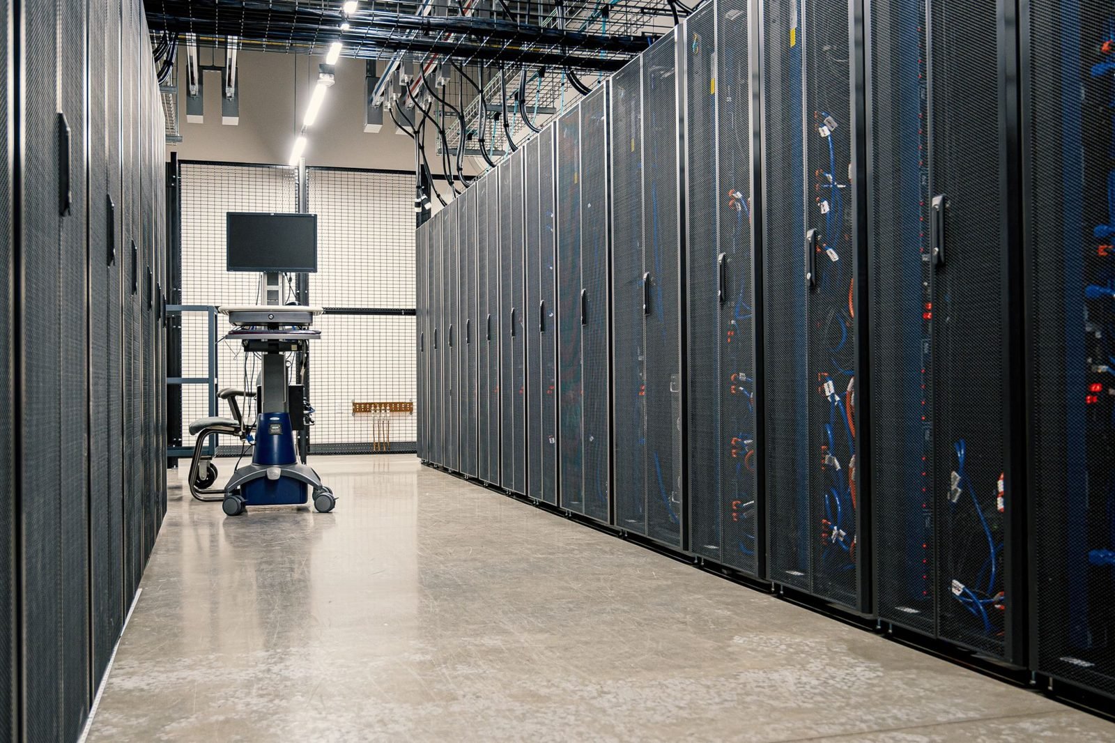 Sala de servidores de un data center